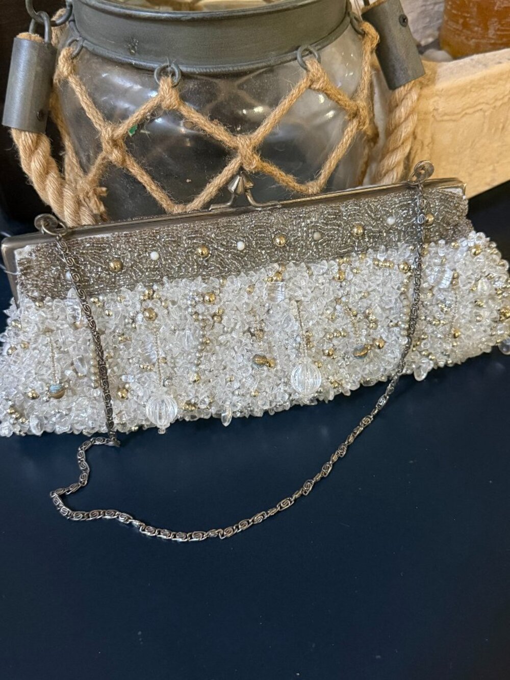 Vintage Beaded Clutch